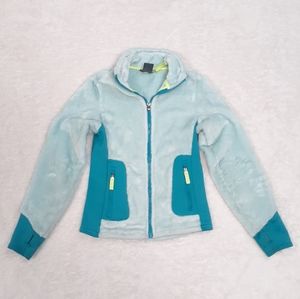 Champion Girls Blue Fuzzy Soft Jacket Size M(7-8)